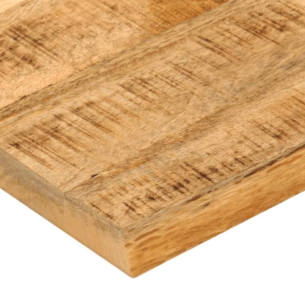 vidaXL Επιφάνεια Τραπεζιού 80x80x3,8 εκ. Live Edge Μασίφ Ξύλο Μάνγκο