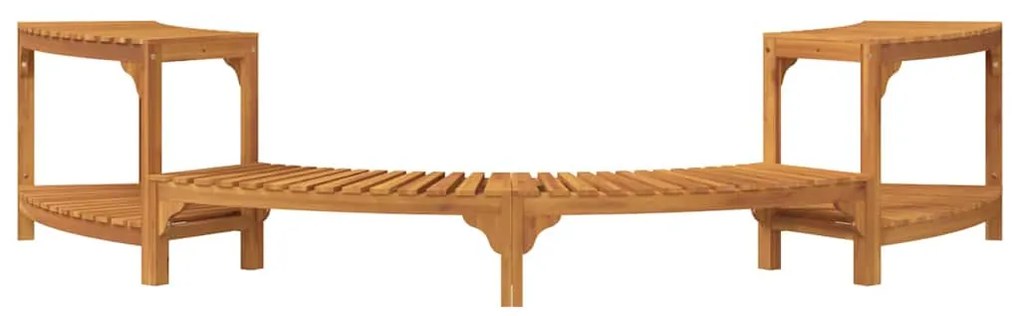 vidaXL Περίβλημα Ζεστής Μπανιέρας Ημι-Στρογγυλό 252 x 112 x 55,5 εκ.