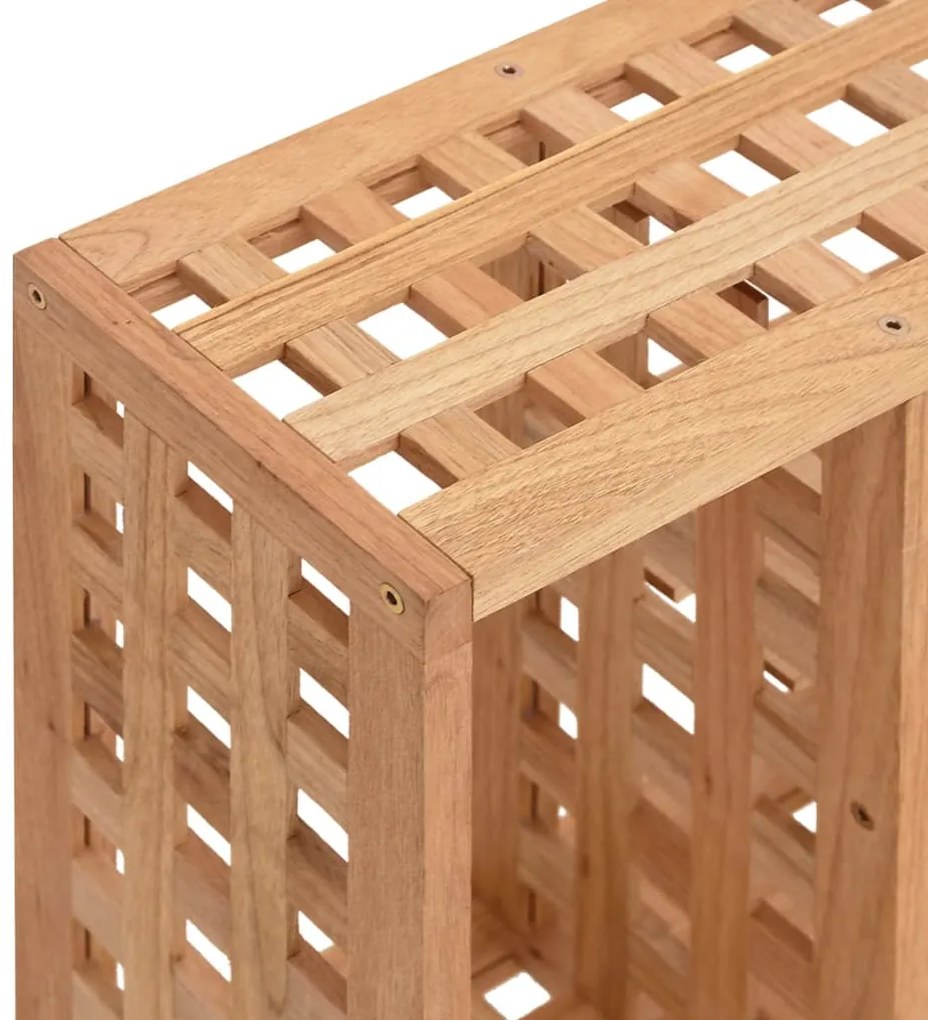 vidaXL Ράφι Τοίχου 49 x 15 x 49 εκ. από Μασίφ Ξύλο Καρυδιάς