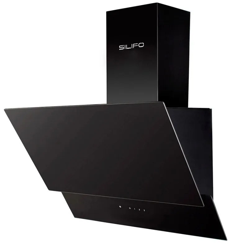 Silifo Απορροφητήρας Καμινάδα Sf6610 Μαύρος (Χειριστήριο) (4 Έτη Εγγύηση Ελληνικής Αντιπροσωπείας)