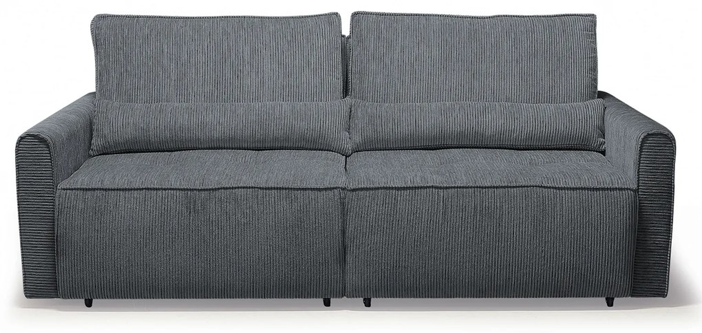Καναπές Κρεβάτι Τριθέσιος ArteLibre SHELBY Γκρι 215x110x90cm