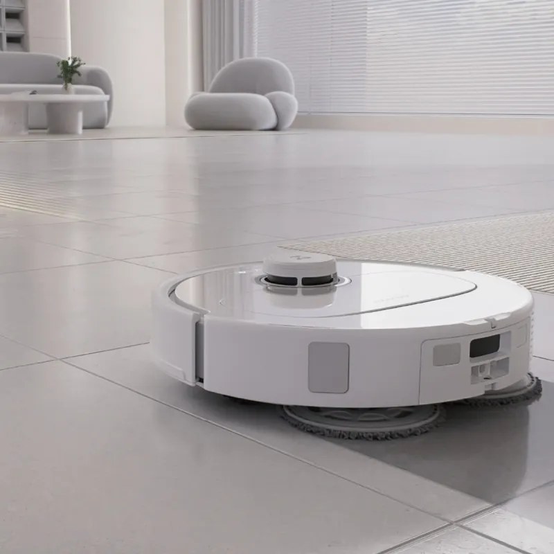 Ρομποτική ηλεκτρική σκούπα Roborock Q Revo Max V, 7000Pa, 180 λεπτά, 300 m2, Στεγνό/Μικρό, Wi-Fi, PreciSense® LiDAR + Reactive AI, Φωνητικός βοηθός, Λευκό