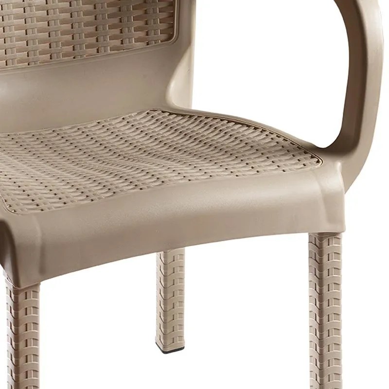 Καρέκλα - Πολυθρόνα Festive PP cappucino 60x60x82 εκ.