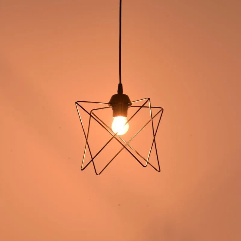 Φωτιστικό οροφής Langit Ε27 μέταλλο μάυρο 18x18x65εκ 18x18x65 εκ.