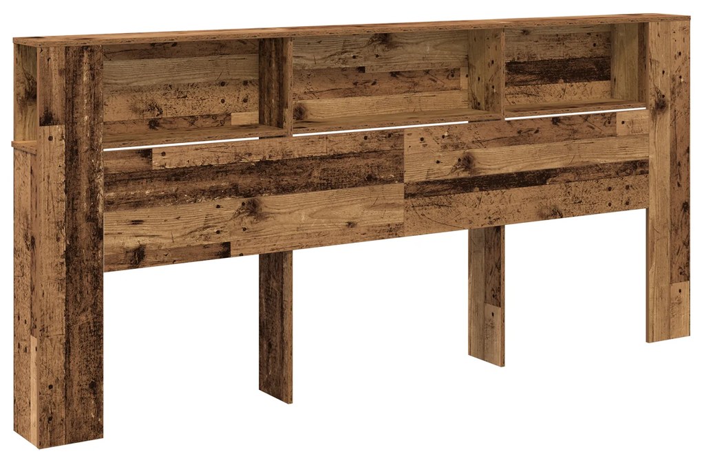 vidaXL Κεφαλάρι Ντουλάπα Παλιού Ξύλου 220x18,5x104,5 εκ
