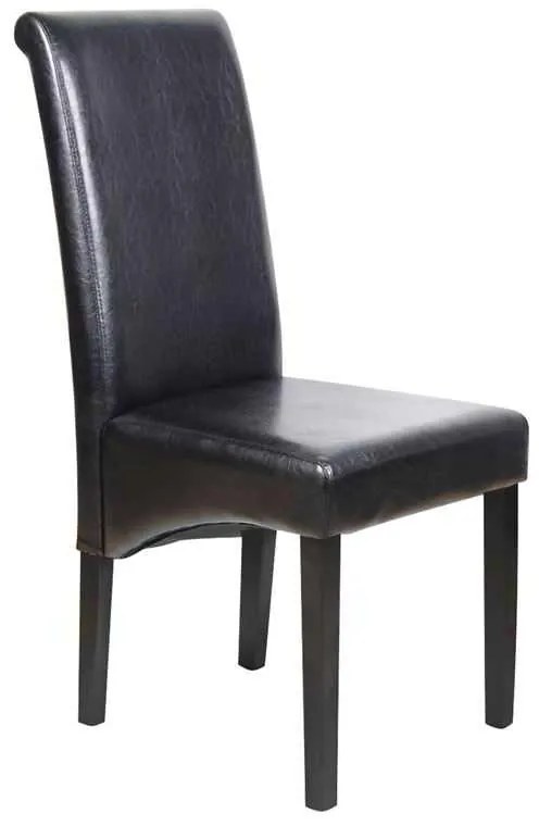 Καρέκλα Maleva-H PU Καφέ 46x61x100cm (Σετ 2 ΤΕΜ)