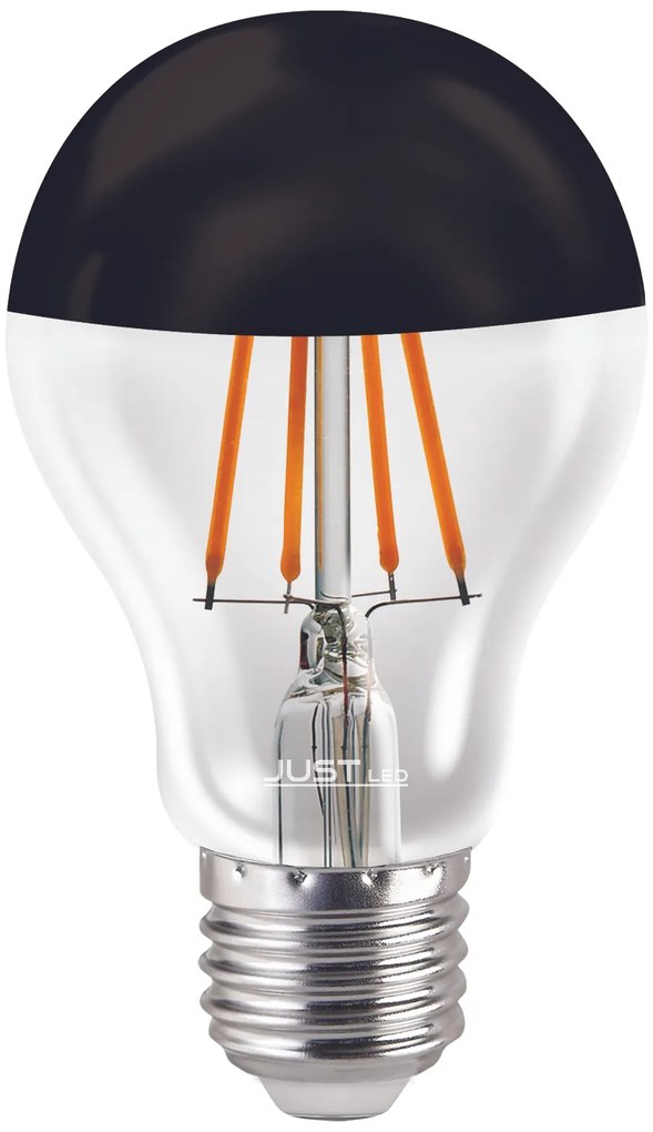 Λαμπτήρας Led Filament E27 A60 8w 3000K Θερμό Black Just Led B276008301