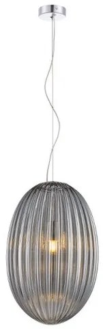 Κρεμαστό Φωτιστικό Οροφής 1xE27 Γυαλί Φ30cm AP SunLight-AP9003-1BSG-Φιμέ/Smoke AP9003-1BSG
