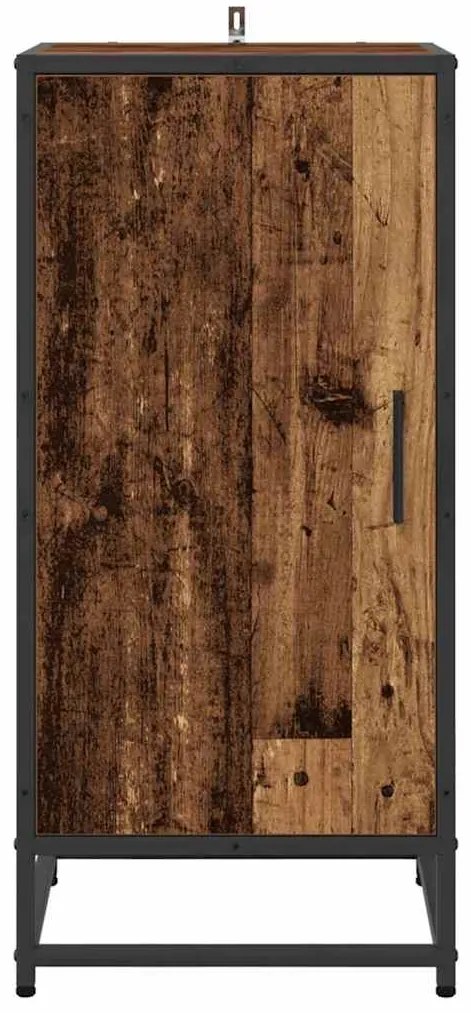 vidaXL Πλαϊνό γραφείο Παλιό ξύλο 35,5 x 35 x 76 εκ