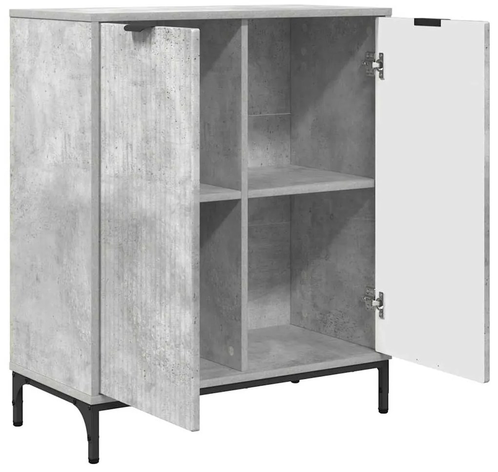 vidaXL Πλαϊνό γραφείο Γκρι σκυροδέματος 69.5 x 33 x 82 εκ.