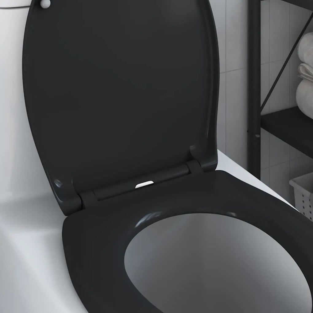 vidaXL Λεκάνη Μαύρο 44,8 x 37,3 x 4,2 εκ Δυροπλάστ