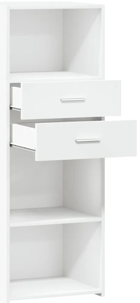 vidaXL Ντουλάπι Λευκό 45x42,5x124 εκ. από Επεξεργασμένο Ξύλο