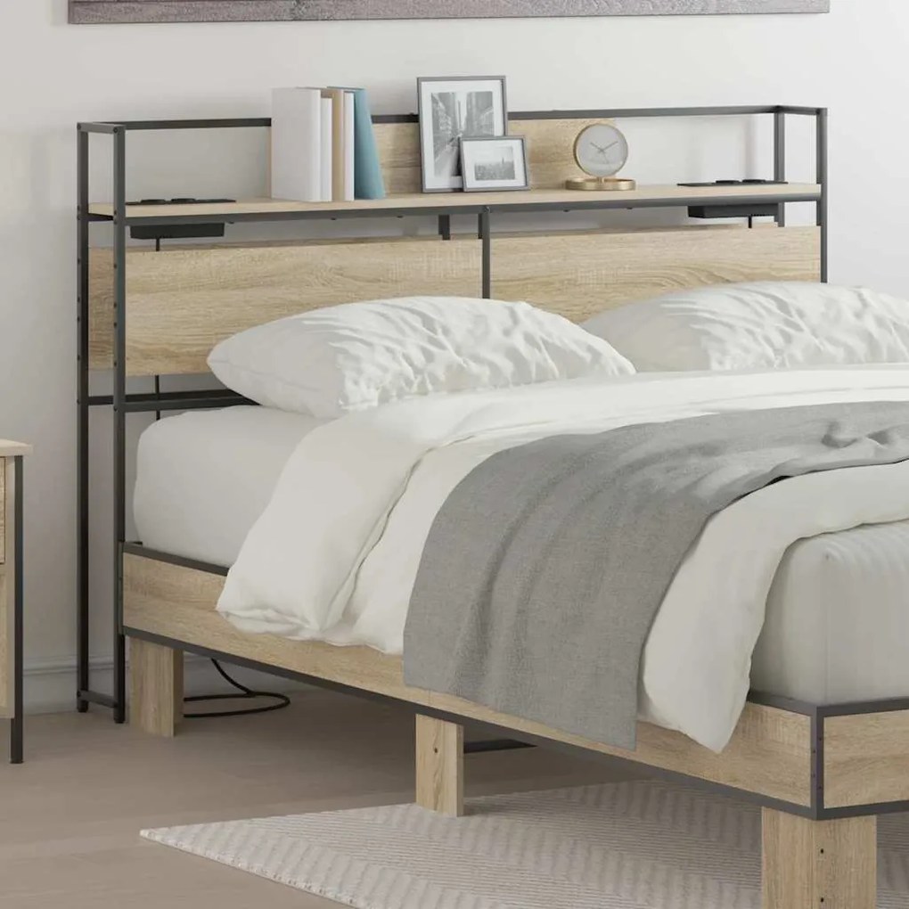 vidaXL Κεφαλάρι Αποθήκης Sonoma Δρυς 140 cm Επεξεργασμένο ξύλο