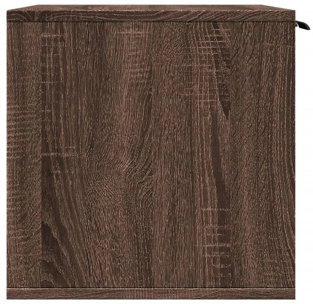 vidaXL Τουαλέτα Γάτας Περίφραξη Καφέ Δρυς 60x40x40 εκ. Επεξ. Ξύλο