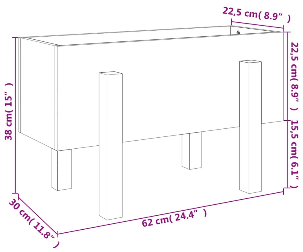 ΖΑΡΝΤΙΝΙΕΡΑ ΓΚΡΙ 62 X 30 X 38 ΕΚ. ΑΠΟ ΜΑΣΙΦ ΞΥΛΟ ΠΕΥΚΟΥ 825179