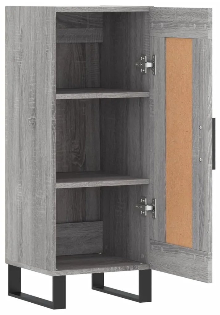 vidaXL Ντουλάπι Γκρι Sonoma 34,5x34x90 εκ. από Επεξεργασμένο Ξύλο