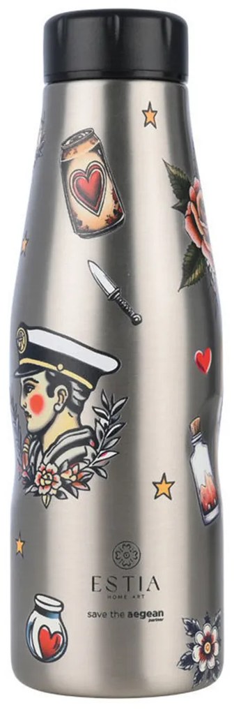 Μπουκάλι Θερμός 500ml Estia Save The Aegean Old School Ink 01-31626