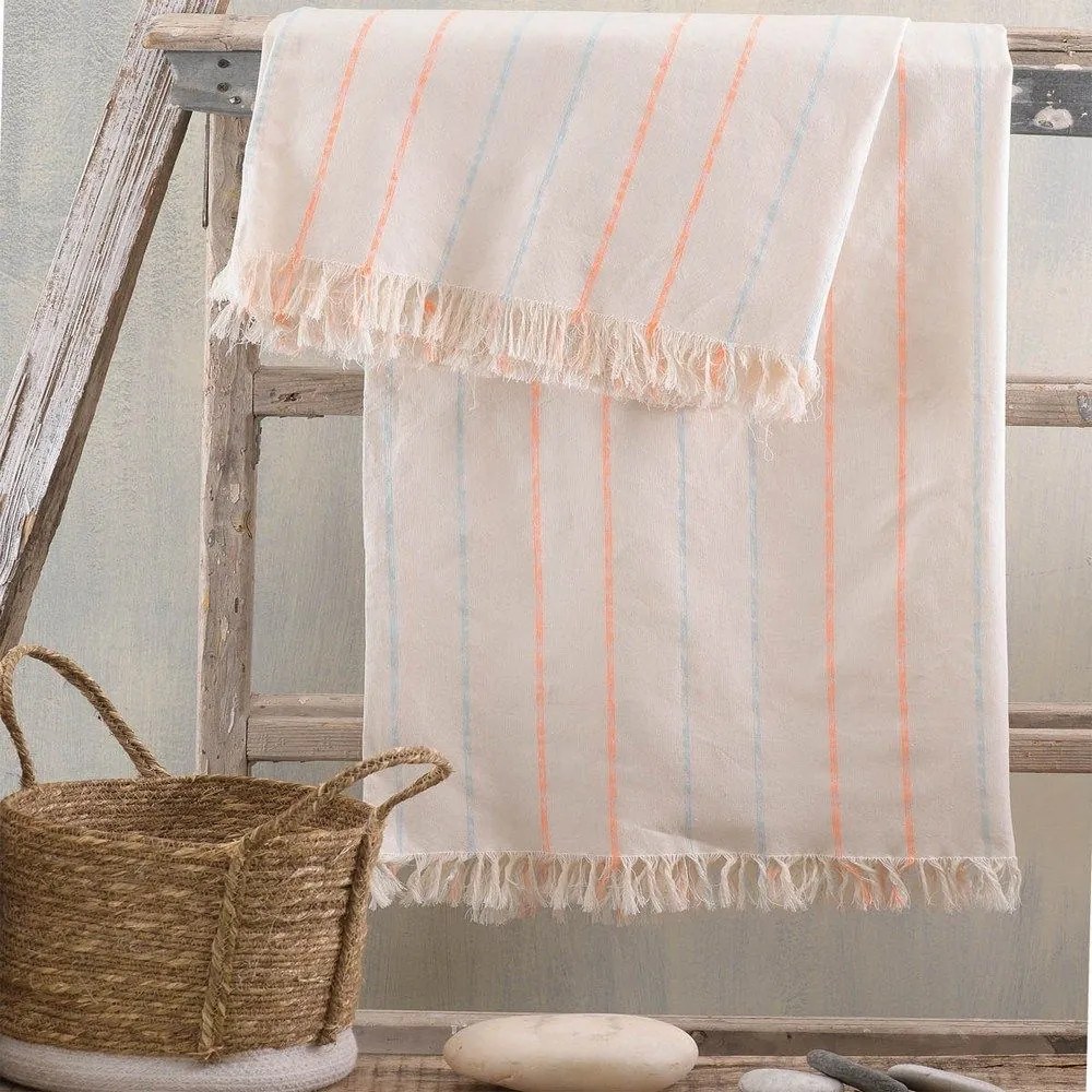 Ριχτάρι Sezane Ecru Ρυθμός Διθέσιο 180x240cm Cotton-Polyester