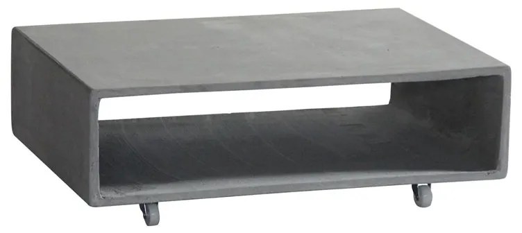 CONCRETE Τραπεζάκι Σαλονιού Cement Grey  75x50x20cm Ε6210