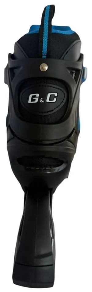 Αυξομειούμενα Rollers G&amp;C BW Μαύρο/Μπλε IN-LINE SKATES Large (39-42)