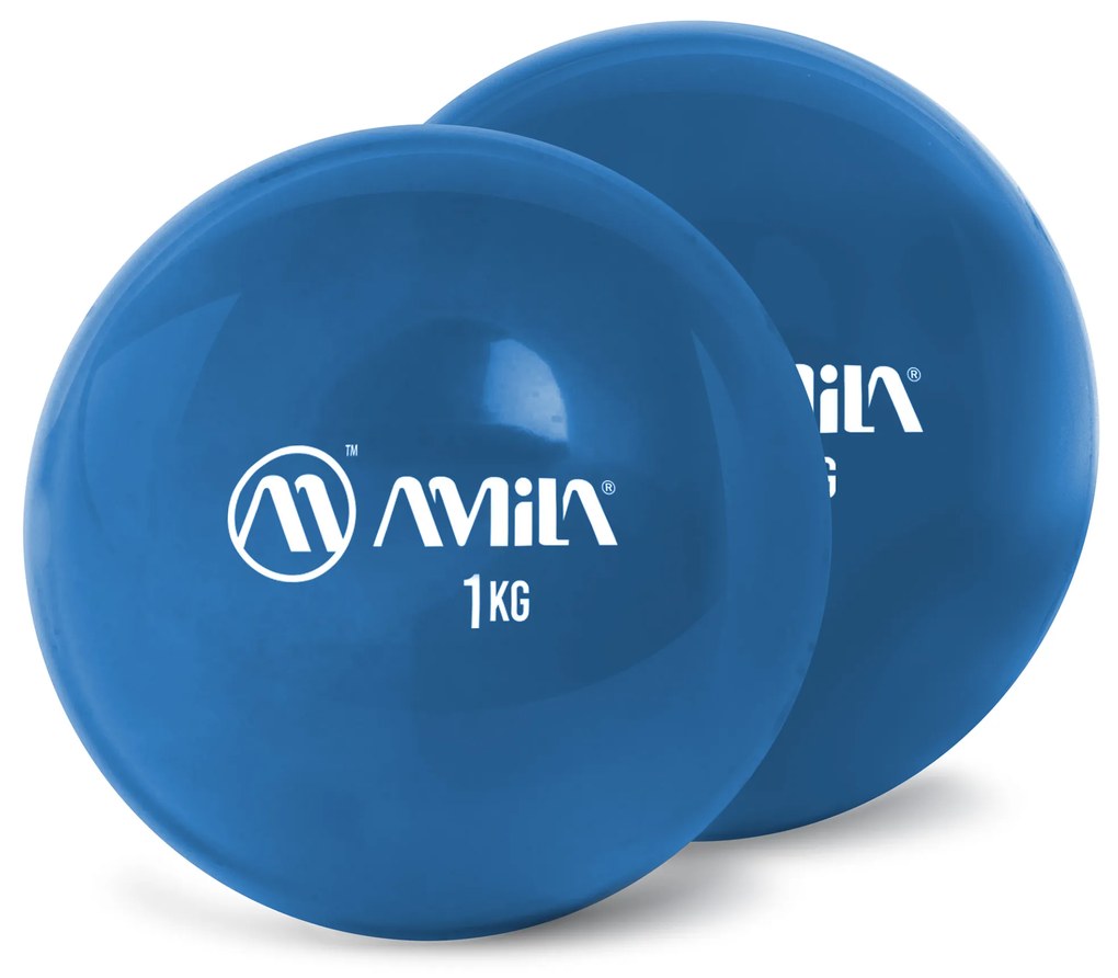 AMILA Palm Ball Two-Pack 1,0Kg Μπλε (96717)