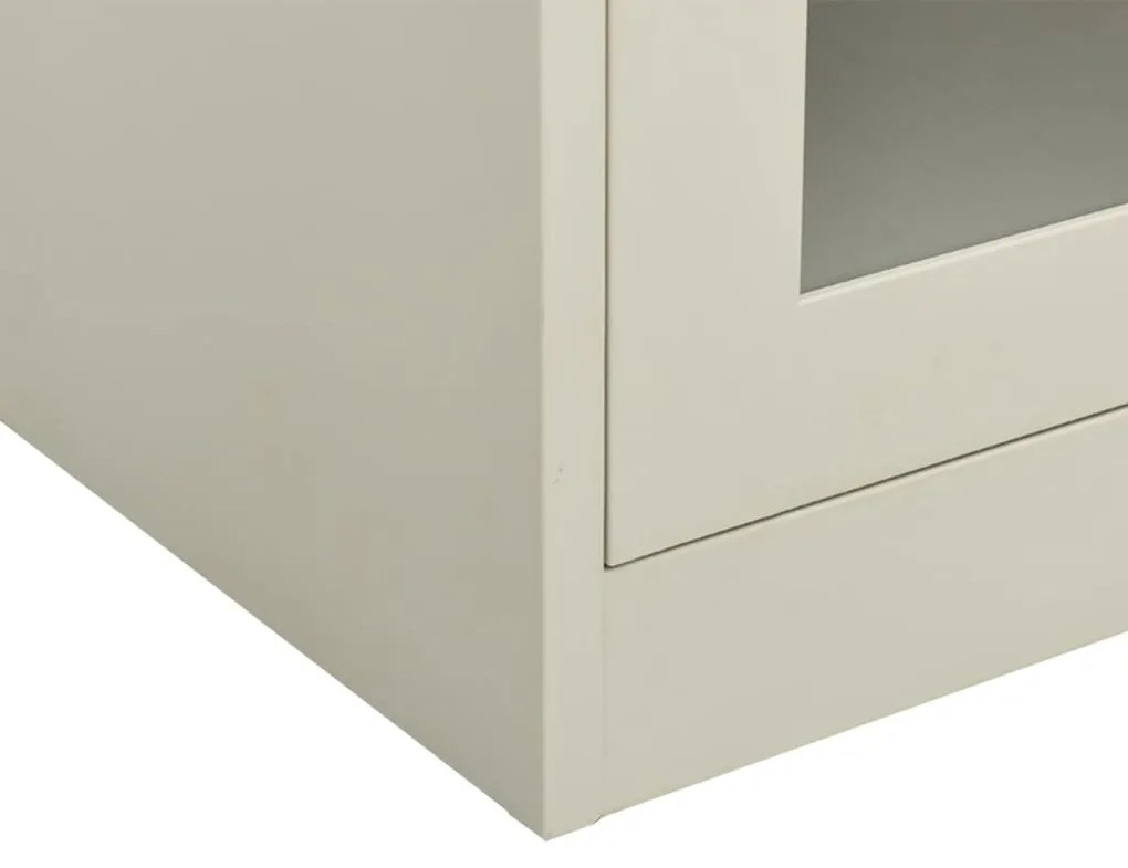 vidaXL Ντουλάπα Γραφείου 90 x 40 x 90 εκ. Ανοιχτό Γκρι Ατσάλινη