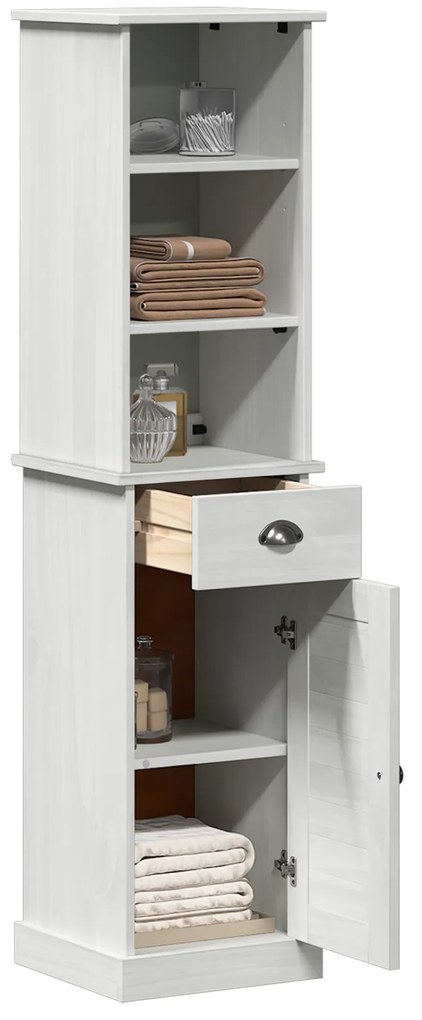 vidaXL Σετ Επίπλων Μπάνιου 2 pcs Καφέ και Λευκό 37 x 34 x 150 εκ