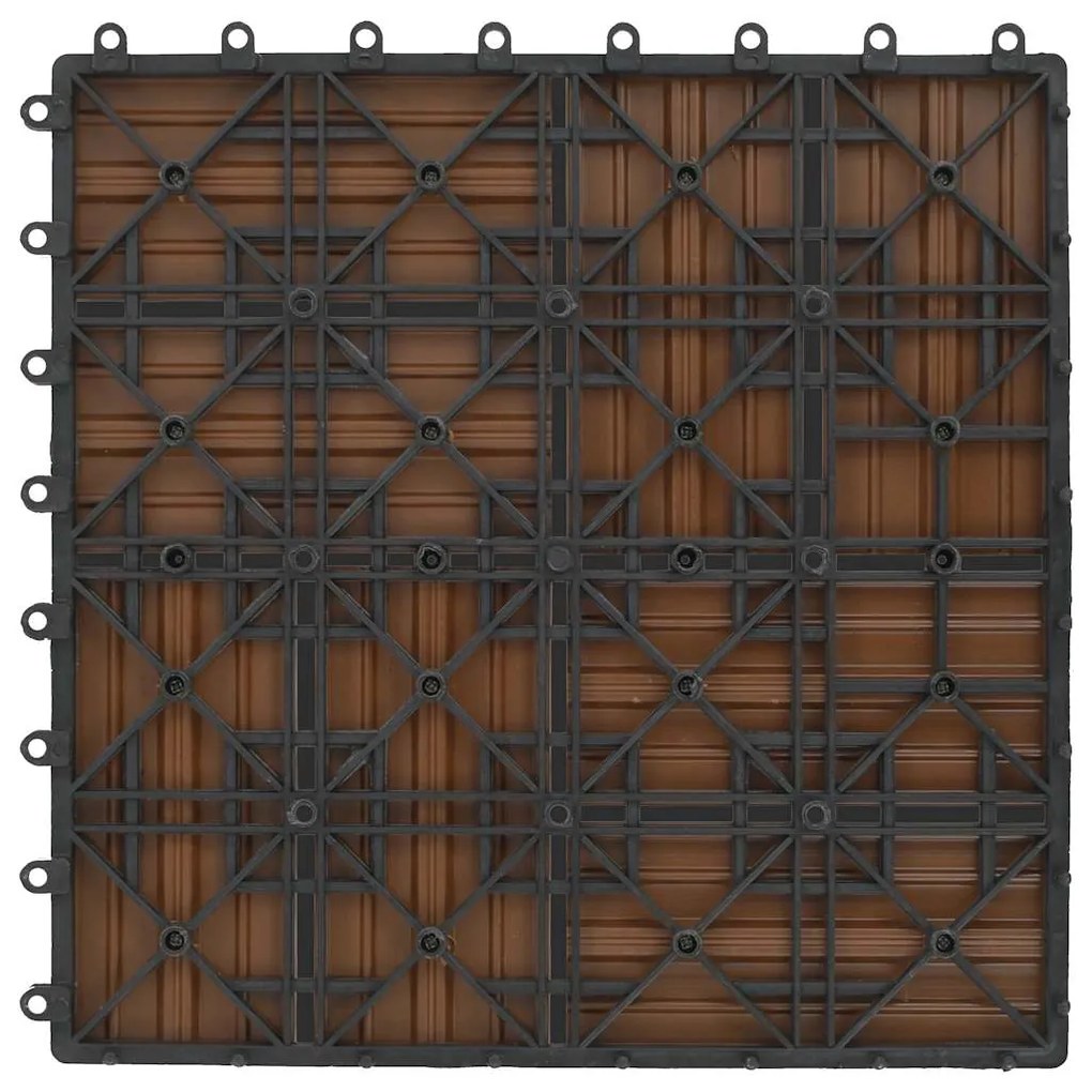vidaXL Πλακάκια Deck 22 τεμ. Χρώμα Teak 30 x 30 εκ. 2 μ² από WPC