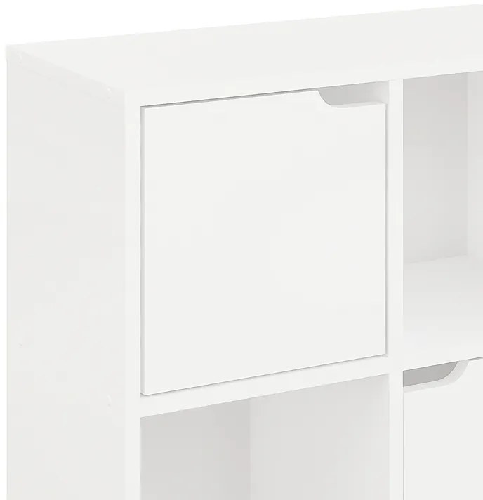 Βιβλιοθήκη Bookel pakoworld σε λευκή απόχρωση 59.6x27.5x60.4εκ (1 τεμάχια)
