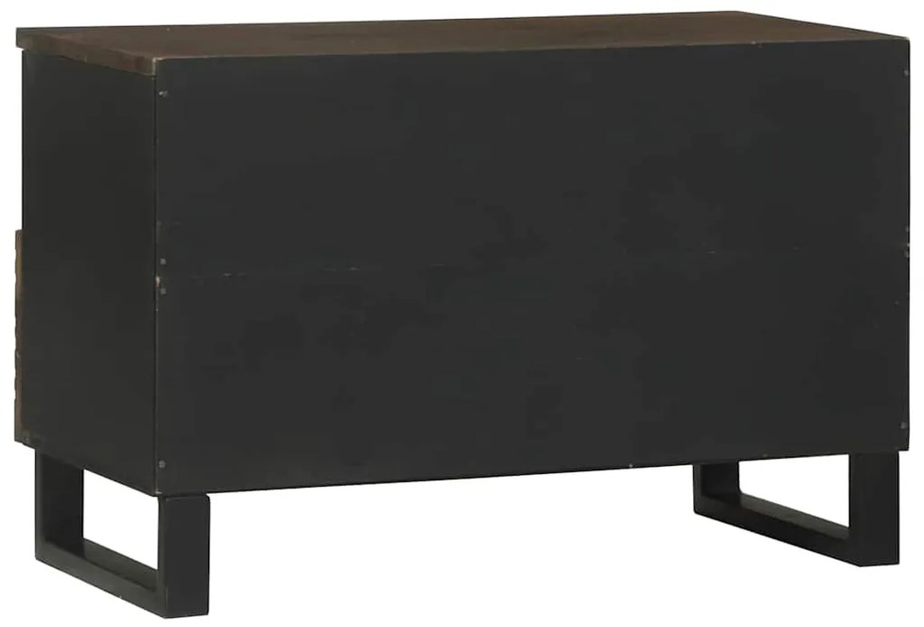 vidaXL Ντουλάπι TV με συρτάρι Καφέ 70 x 33 x 46 εκ Μασίφ ξύλο μάνγκο