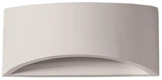 Απλίκα Τοίχου G9 2X6W Γύψος Οβάλ Large 147-53303 Λευκό Eurolamp-147-53303-Λευκό 147-53303