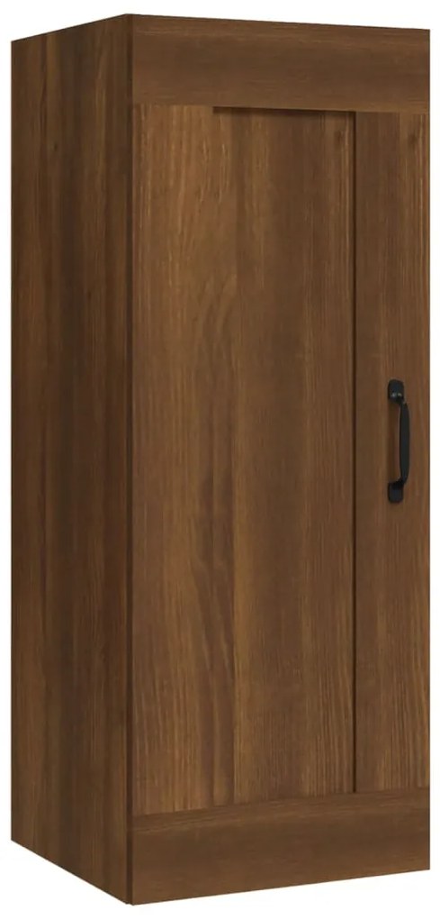 vidaXL Ντουλάπι Κρεμαστό Καφέ Δρυς 35 x 34 x 90 εκ. Επεξεργασμένο Ξύλο