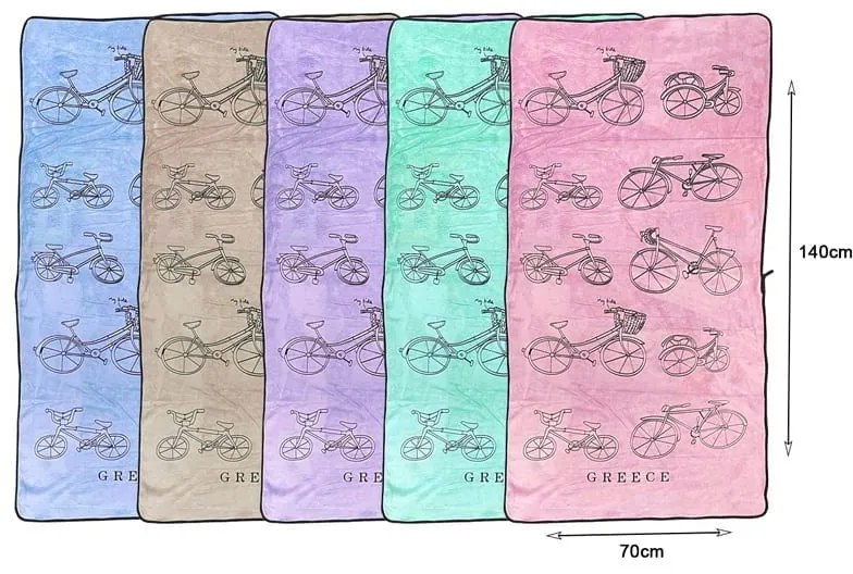 Πετσέτα θαλάσσης Greece 140x70cm - Beach towel