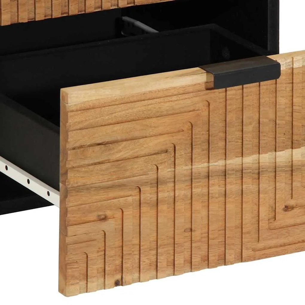 vidaXL Συρταριέρα με ράφι Καφέ 40 x 33 x 75 εκ. Μασίφ ξύλο ακακίας