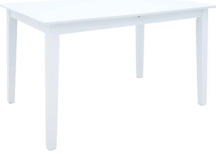 Tραπέζι επεκτεινόμενο Mabor pakoworld ξύλο σε λευκή απόχρωση 120-150x80x73,8εκ