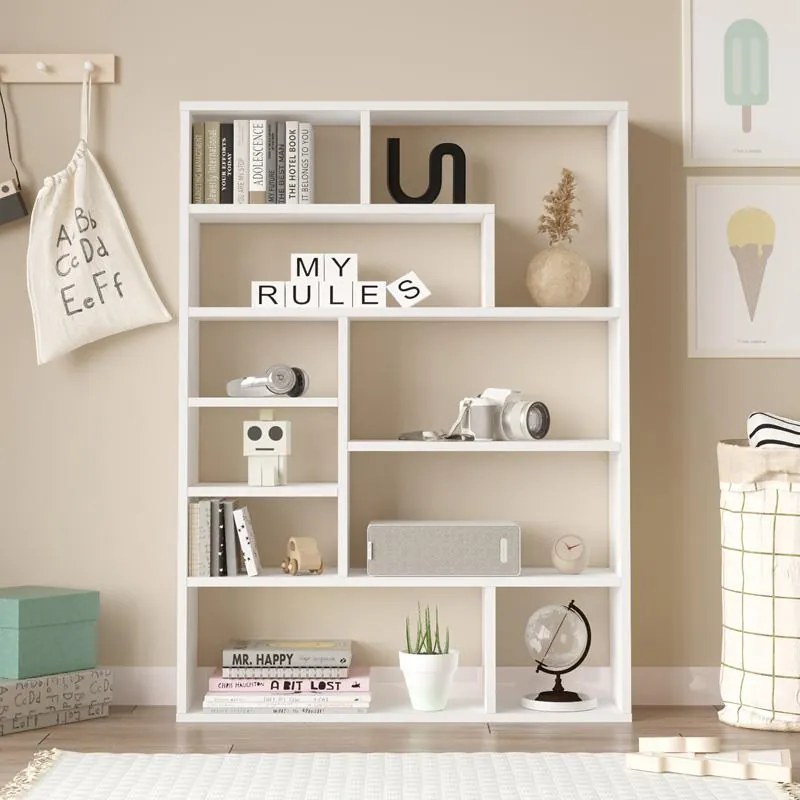 Βιβλιοθήκη Decora λευκό 90x22x123,6 εκ. 90x22x123.6 εκ.