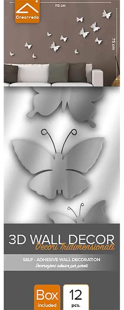White Butterflies 3D πολυπροπυλενίου - 24001