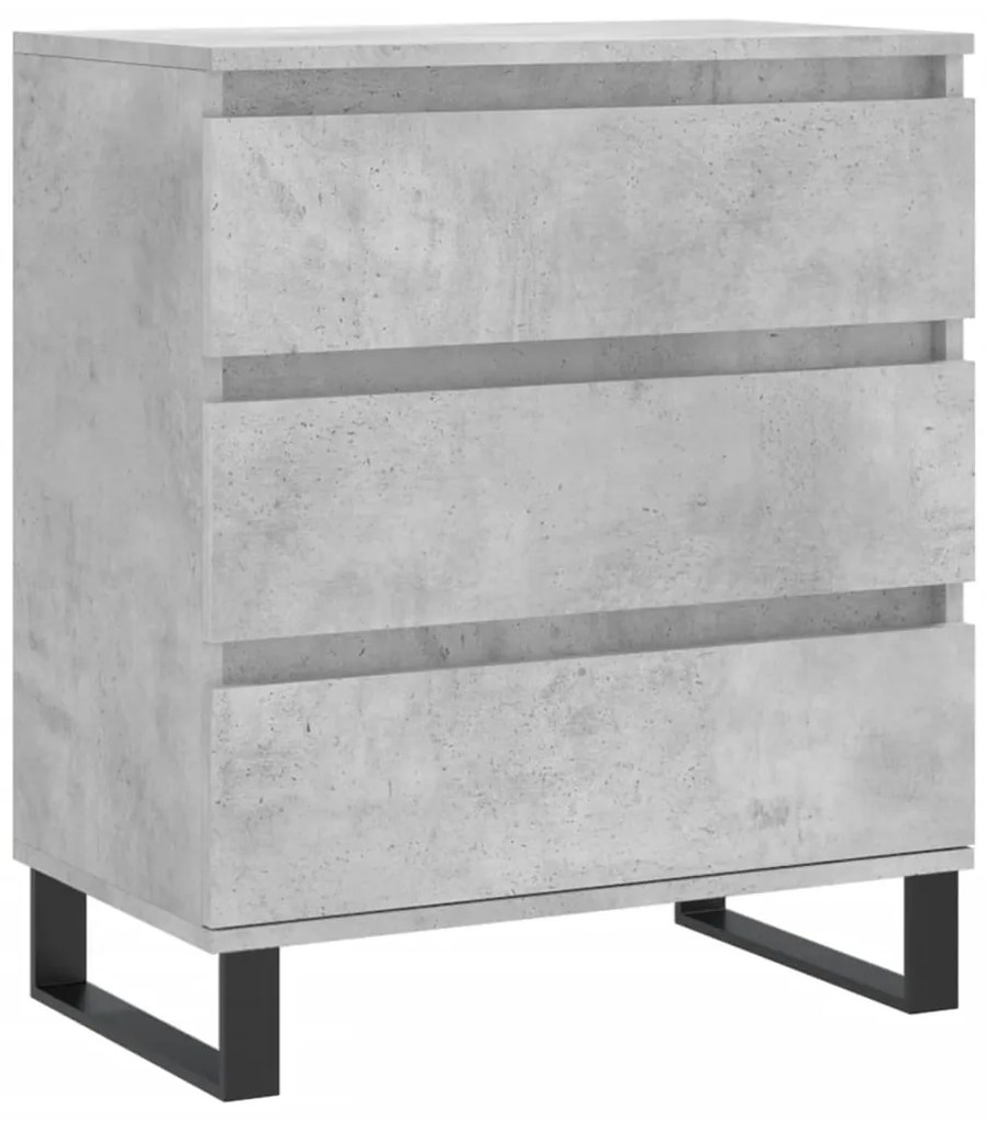 vidaXL Ντουλάπι Γκρι Σκυροδέματος 60x35x70 εκ. Επεξεργασμένο Ξύλο