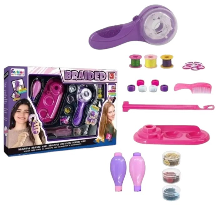 Σετ για Πλεξουδάκια Μαλλιών με Σχέδια