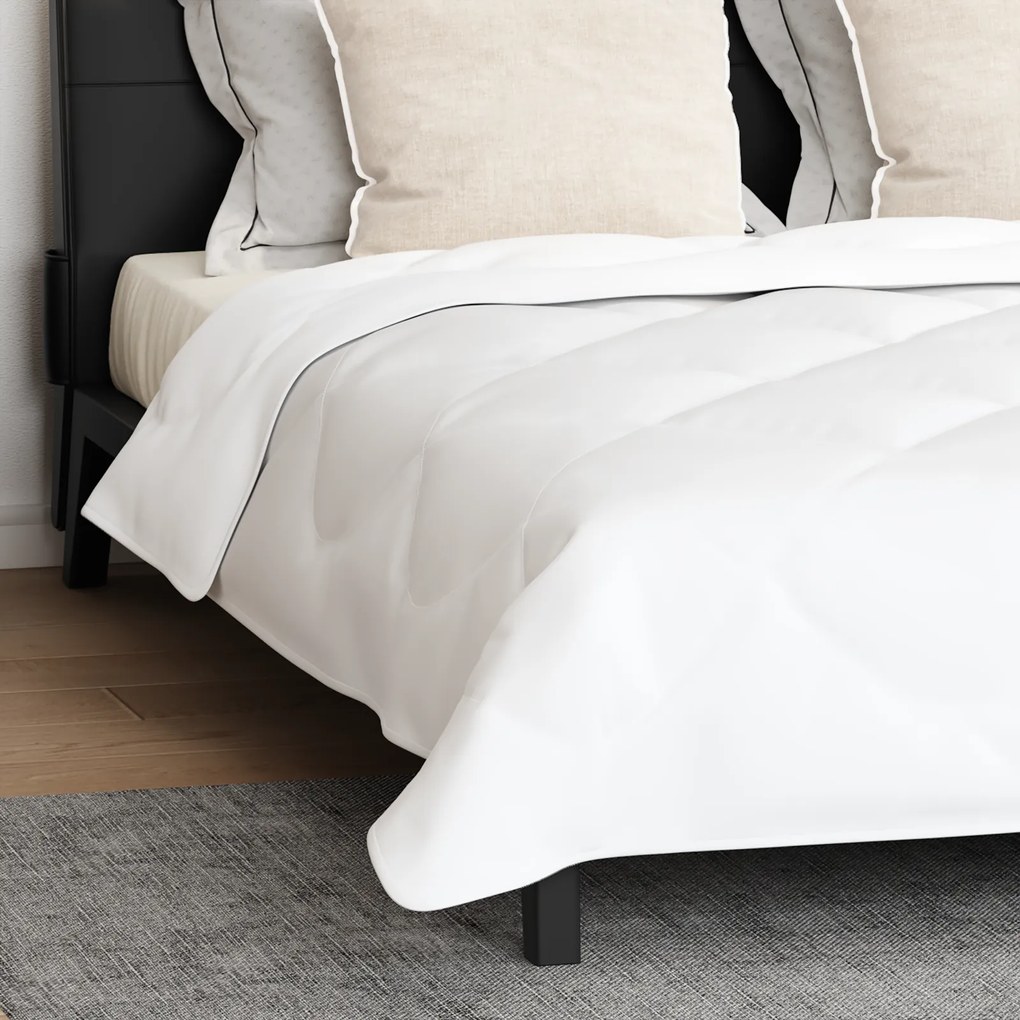 vidaXL Χειμερινό Παπλωματοθήκη 3 pcs Λευκό 200 x 220 cm Μικροΐνες