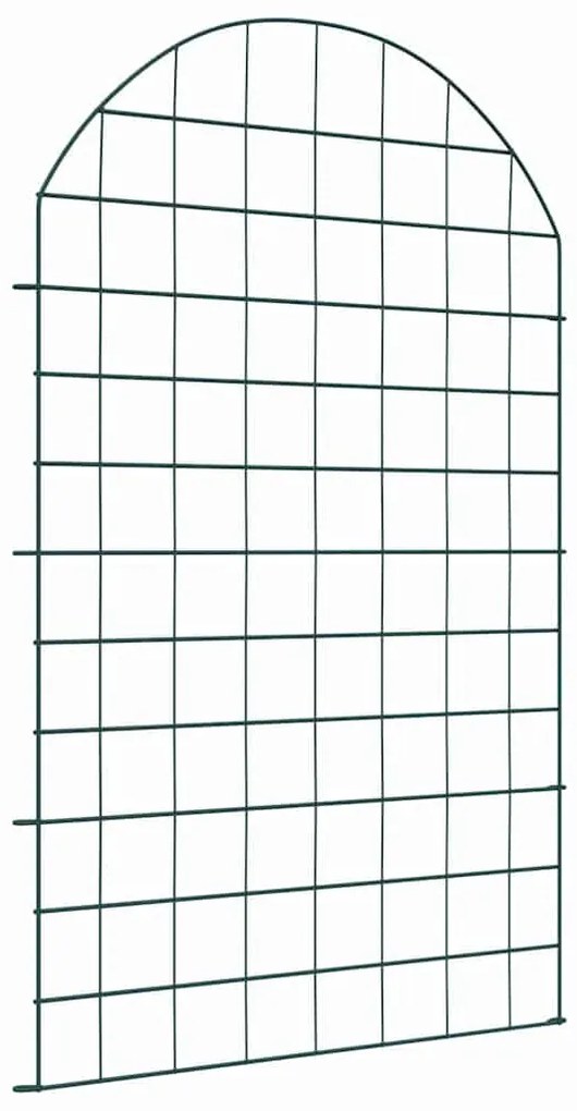 vidaXL Σετ φράχτη για λιμνούλες 8 pcs Πράσινο 50 x 80 cm Ατσάλι