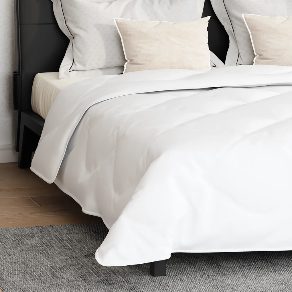 vidaXL Πάπλωμα με μαξιλάρι 3 pcs Λευκό 260 x 220 εκ. Μικροΐνες