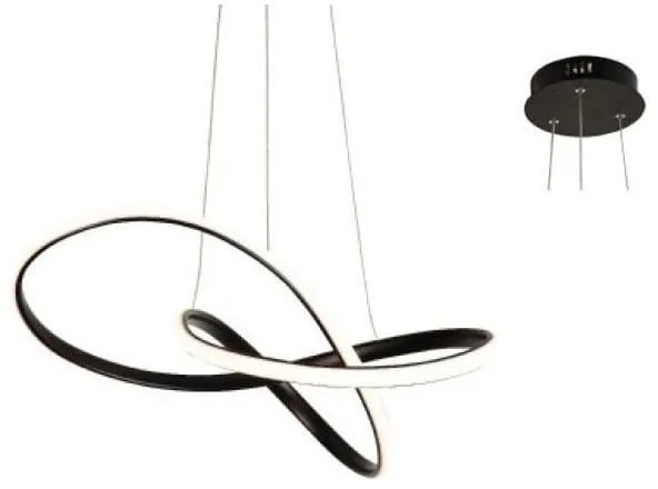 Φωτιστικό Οροφής Led HM92LEDP48BK 48W 3000K 2880lm 48Χ44XΗ120 Black Aca Decor Aluminium