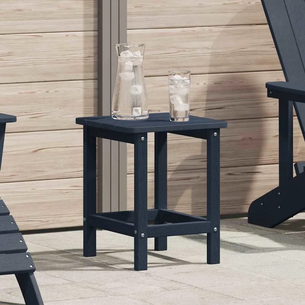 vidaXL Adirondack Τραπέζι Πλευρό Ναυτικό Μπλε 38x38x46 εκ. από HDPE