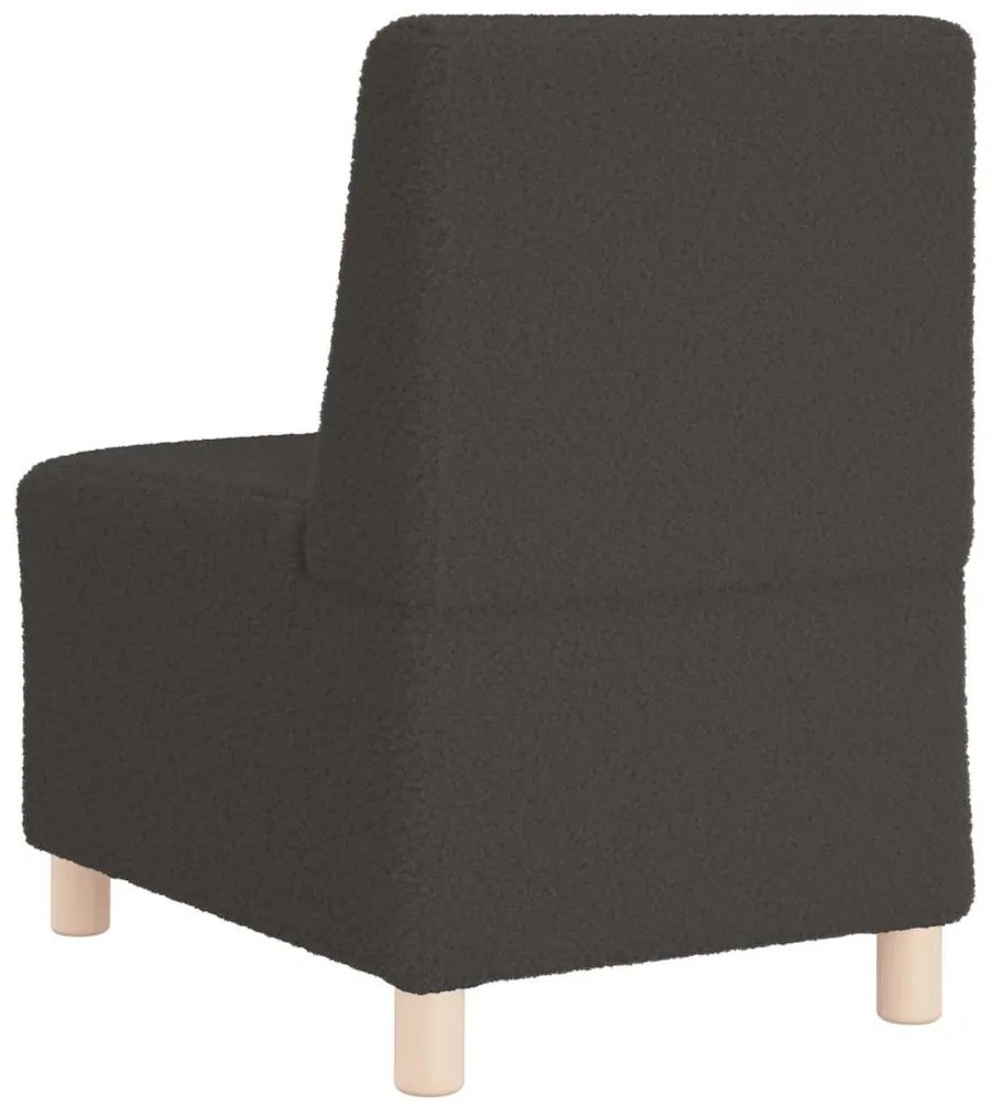 vidaXL Μοναδικός Καναπές χωρίς Χερούλια 2 pcs Σκούρο γκρι