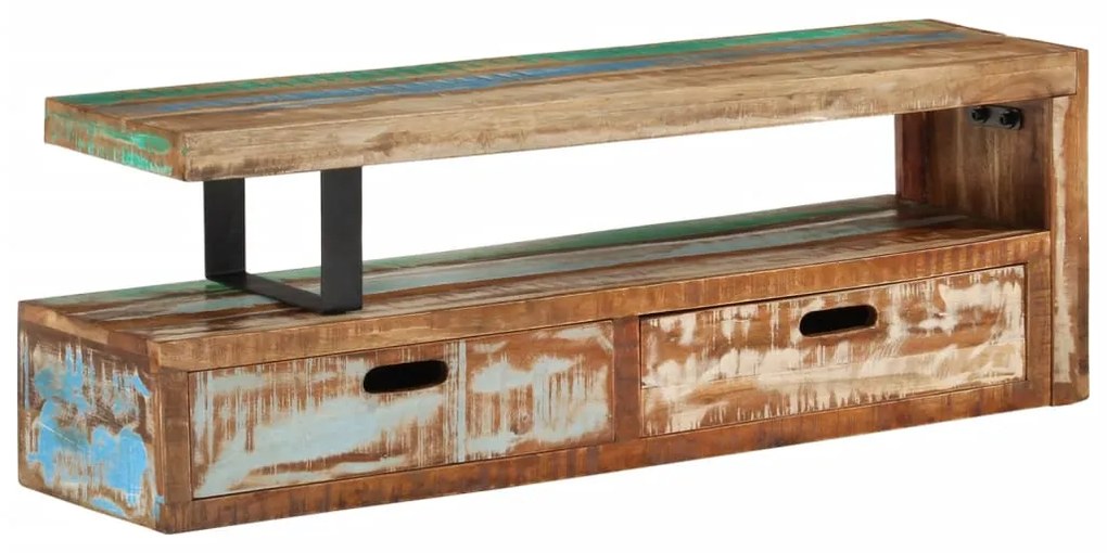 vidaXL Βάση Τηλεόρασης (118-200) x 30x40 εκ. από Μασίφ Ξύλο Ανακυκλωμένου Ξύλου