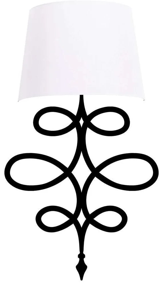 Φωτιστικό Τοίχου - Απλίκα Asaf 892OPV1339 15x28x62cm E27 40W Black-White Opviq
