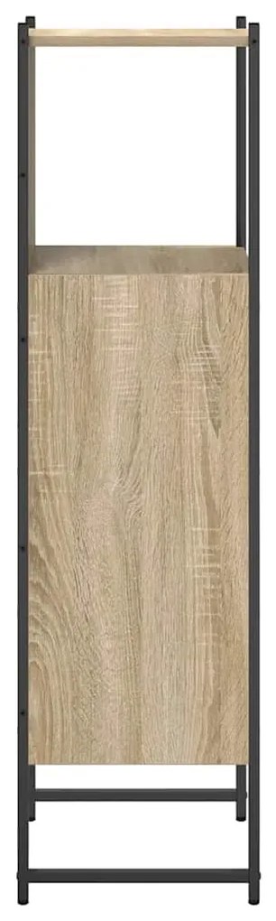 vidaXL Ντουλάπι Μπάνιου Μπεζ 33 x 33 x 120.5 εκ. Επεξεργασμένο ξύλο