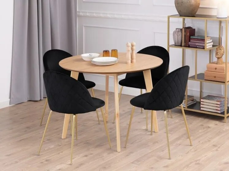 Τραπέζι Oakland 385 (Δρυς), Δρυς, 76cm, 20 kg, Φυσικό ξύλο καπλαμά, Ινοσανίδες μέσης πυκνότητας, Ξύλο, Ξύλο: Καουτσούκ | Epipla1.gr