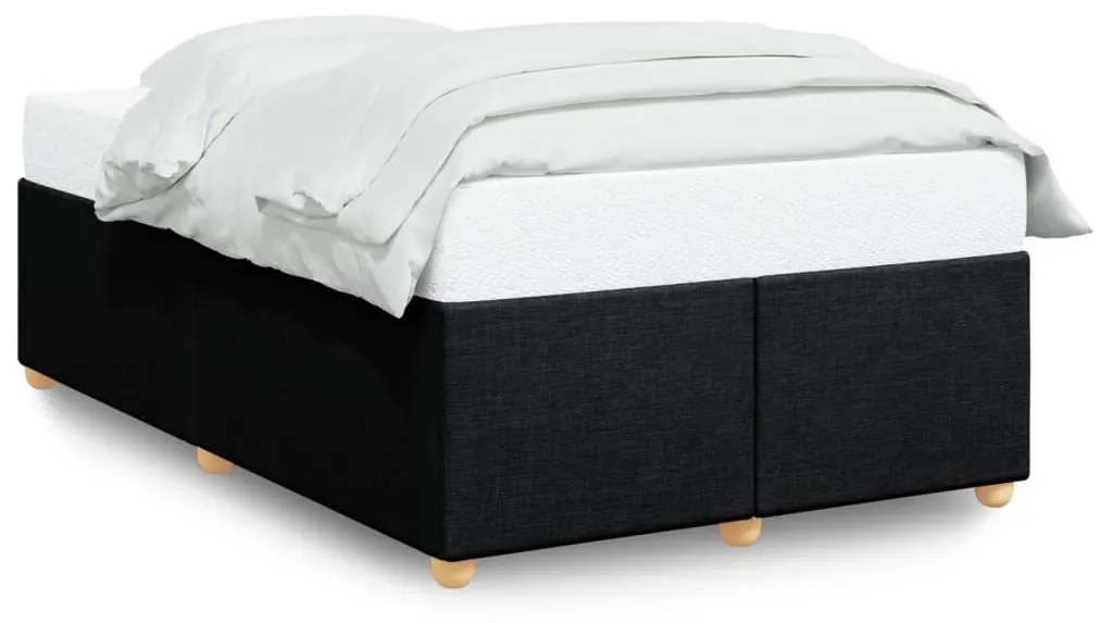 Πλαίσιο Κρεβατιού χωρίς στρώμα Μαύρο 120x190 εκ. Υφασμάτινο